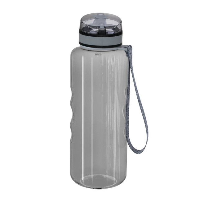 Custom Printed Grey Plastic Sports Bottle 1.5L - Image 2