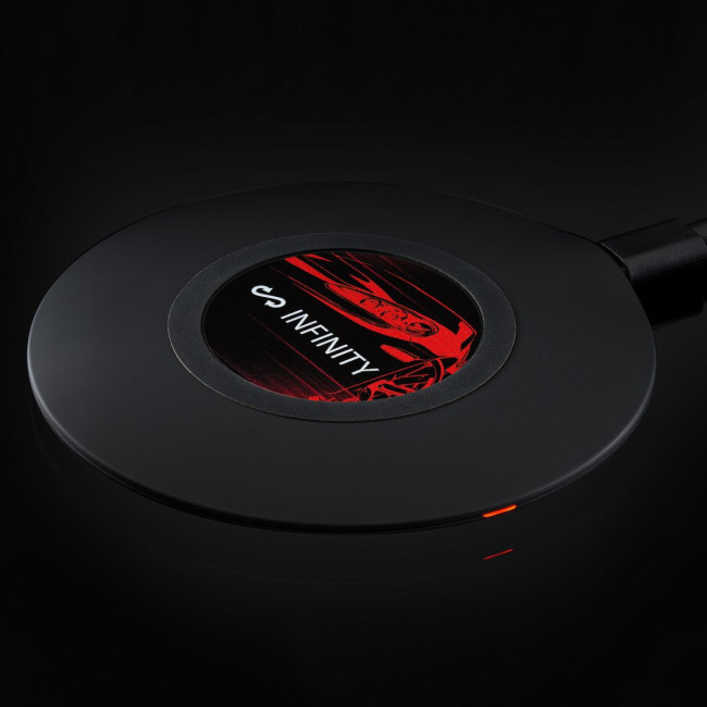 Custom Printed Matt Black Wireless Charger - Image 5