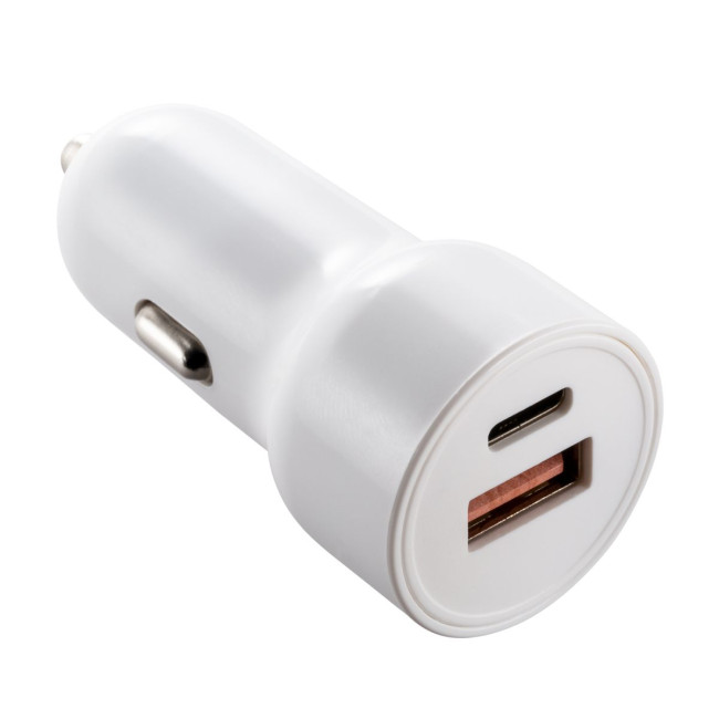 Custom Printed USB-C & USB Car Charger - Image 1