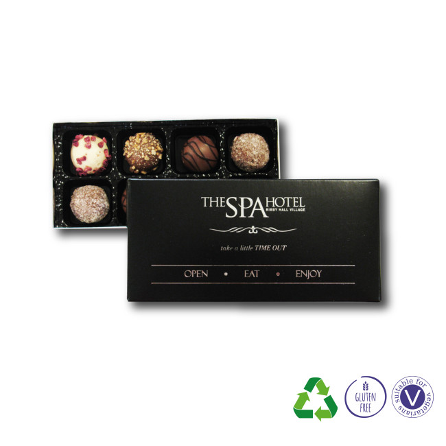 Custom Printed Classic 8 Chocolate Truffles Box