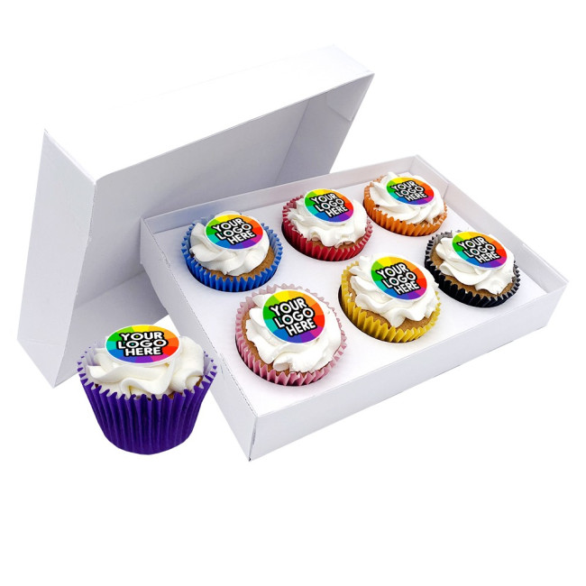 Custom Printed Cupcake Gitfbox 6 Pack