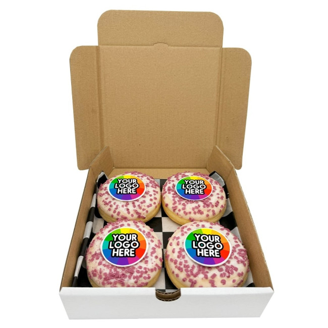 Custom Printed 4 Fruit Doughnuts