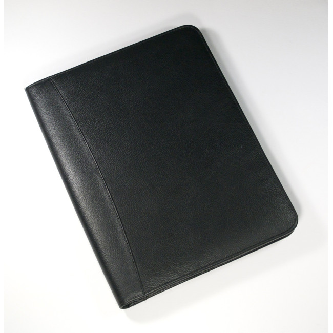 Custom Printed Melbourne A4 Zipped Folder In Black - Image 2