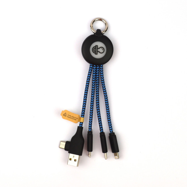 Custom Printed rPET 3 in 1 Multi-Charging Cable - Image 2