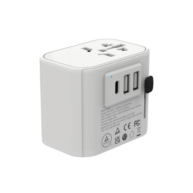 Custom Printed Nupin Certified Travel Adapter - Image 2