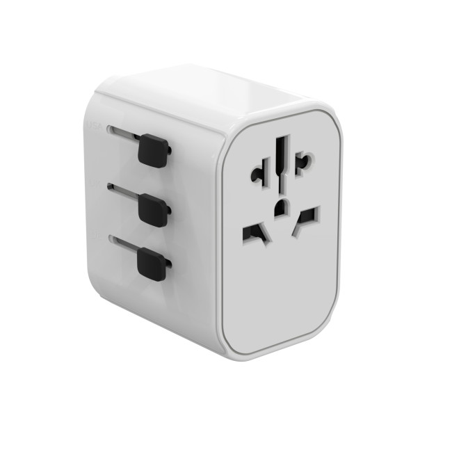 Custom Printed Nupin Certified Travel Adapter - Image 1