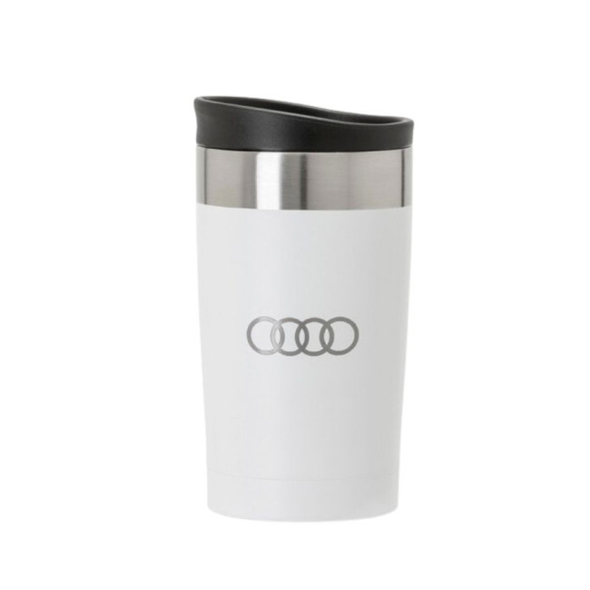 Custom Printed Arusha Recycled Stainless Steel Coffee Cup 350ml - Image 2