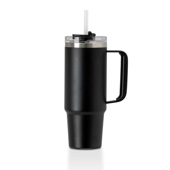 Custom Printed Grande Recycled Insulated Cup With Straw 880ml - Image 5