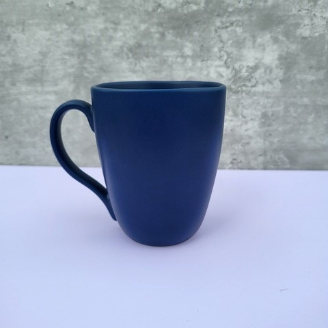 Custom Printed Matt Blue Quadra Branded Mug