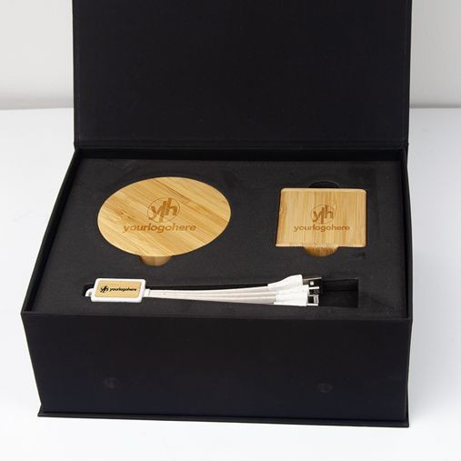 Custom Printed Ultimate XL Bamboo Tech Gift Set