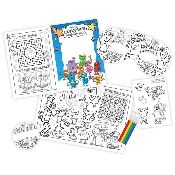 Custom Printed Colouring Children's Activity Pack - Image 1