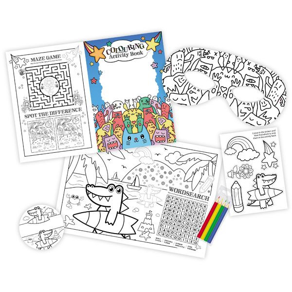 Custom Printed Colouring Children's Activity Pack - Image 4