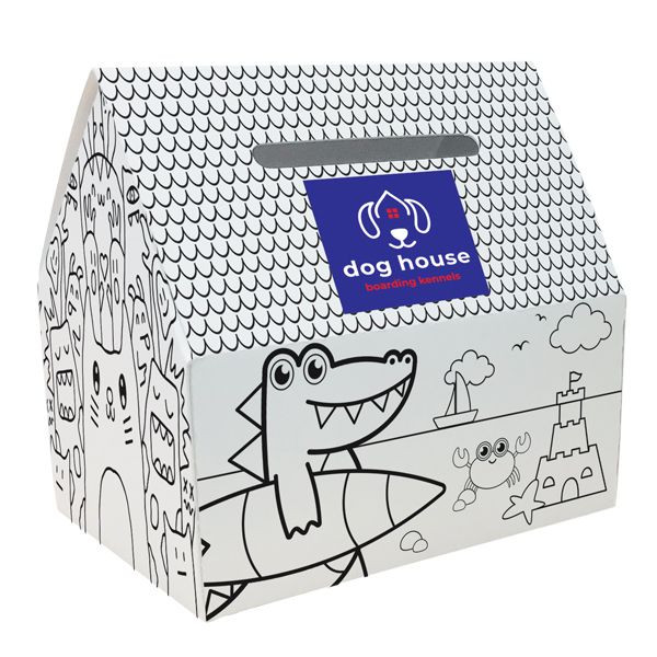 Custom Printed Colouring Money Box 