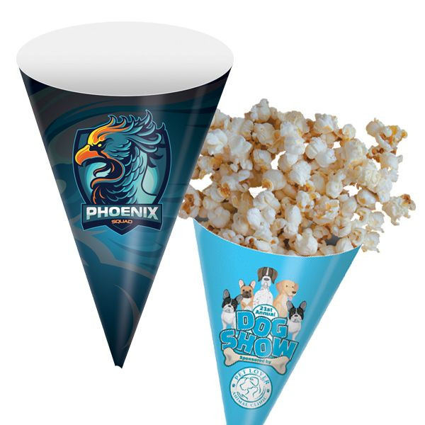 Custom Printed Popcorn Cones