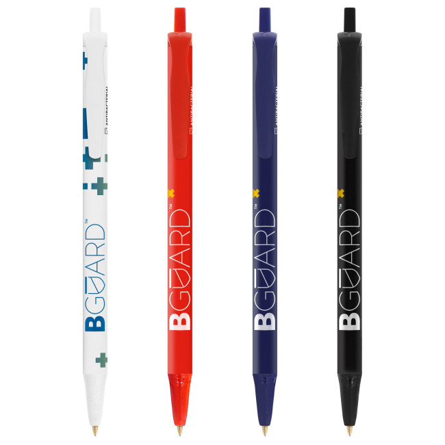 Custom Printed BIC Clic Stic BGUARD Ballpen Screen Printing - Image 1