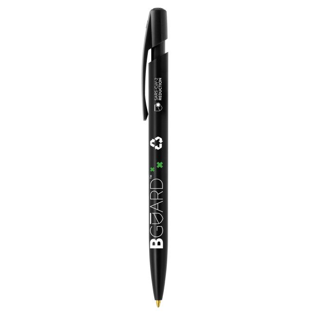 Custom Printed BIC Media Clic BGUARD Antimicrobial Ecolutions Ballpen SARS-CoV-2 logo Screen Printing - Image 3