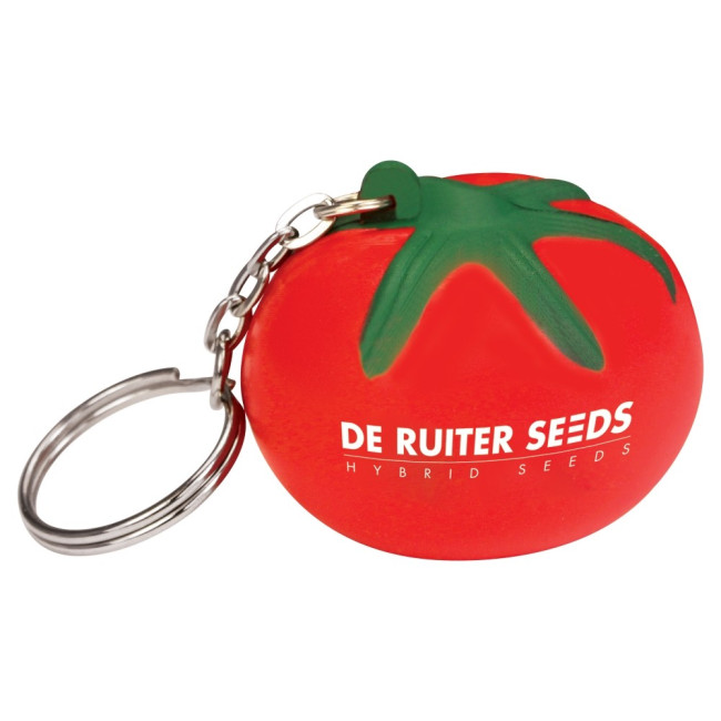 Custom Printed Stress Tomato Keyring