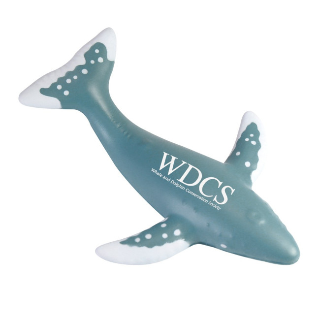 Custom Printed Stress Blue Whale