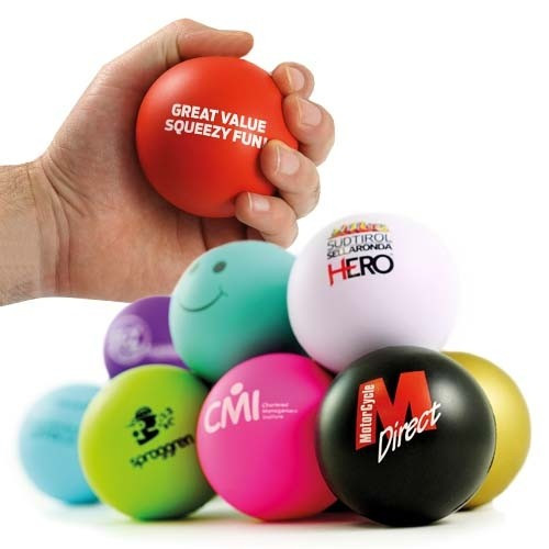 Custom Printed Premium Stress Balls 70mm