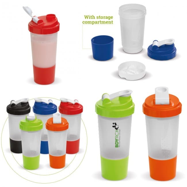 Custom Printed Shaker with compartment 500ml - Image 2