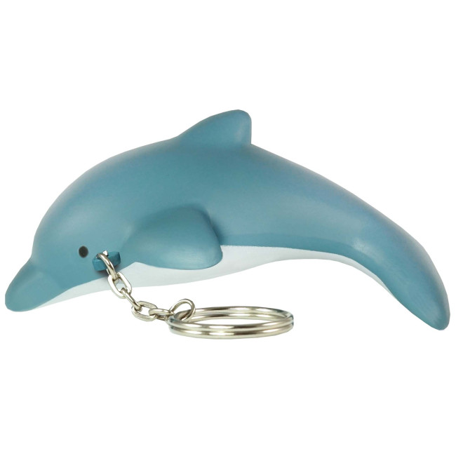 Custom Printed Stress Dolphin Keyring