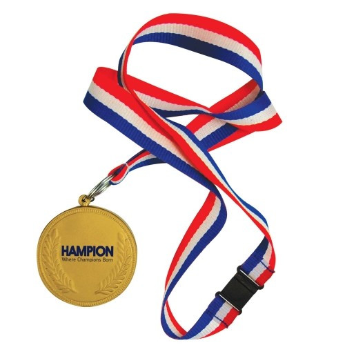 Custom Printed Stress Gold Medal