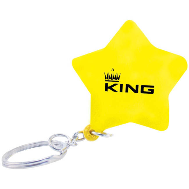 Custom Printed Star Keyring