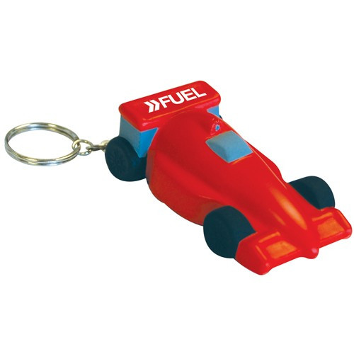 Custom Printed Stress Racing Car Keyring