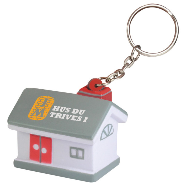 Custom Printed Stress House Keyring