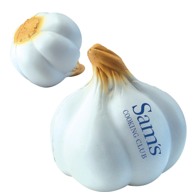 Custom Printed Stress Garlic Bulb