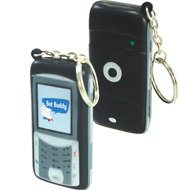 Custom Printed Stress Mobile Phone Keyring