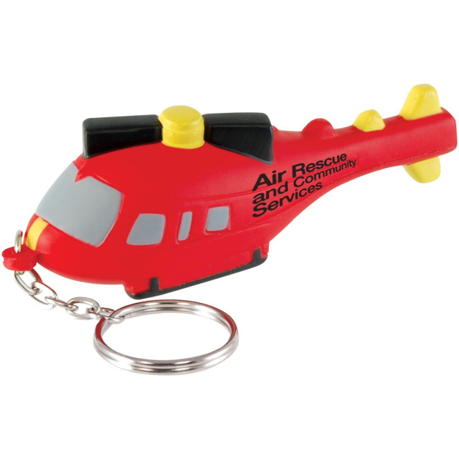 Custom Printed Stress Helicopter Keyring