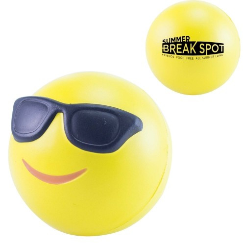 Custom Printed Stress 3D Cool Emoji