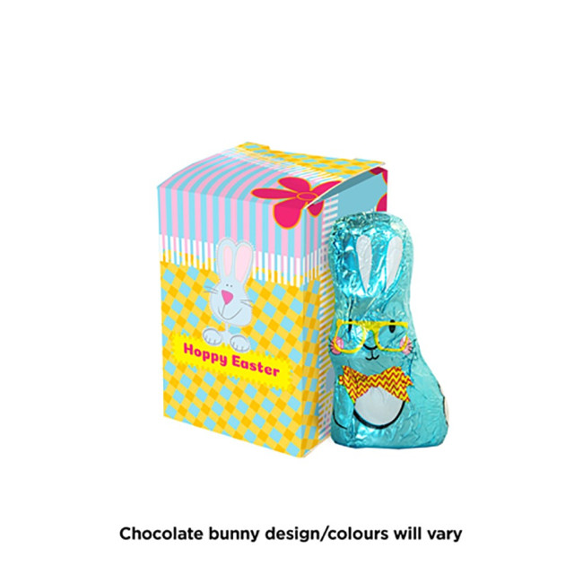 Custom Printed Milk Chocolate Bunny Box