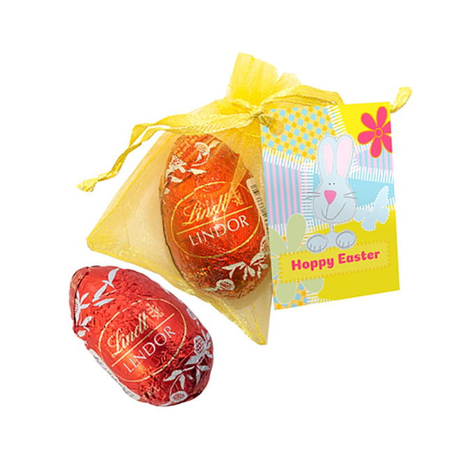 Custom Printed Lindt Egg Organza Bag