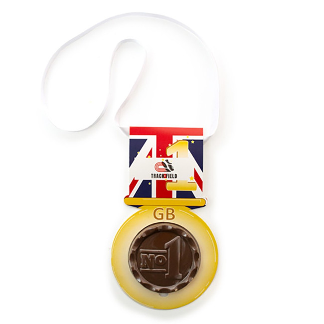 Custom Printed Milk Chocolate Olympic Medal