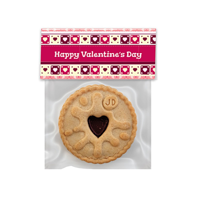 Custom Printed Jammie Dodger Biscuit