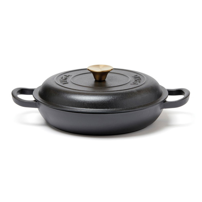 Custom Printed Monte Enameled Cast Iron sauté Pan - Image 4