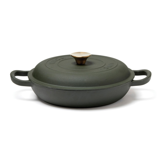 Custom Printed Monte Enameled Cast Iron sauté Pan - Image 2