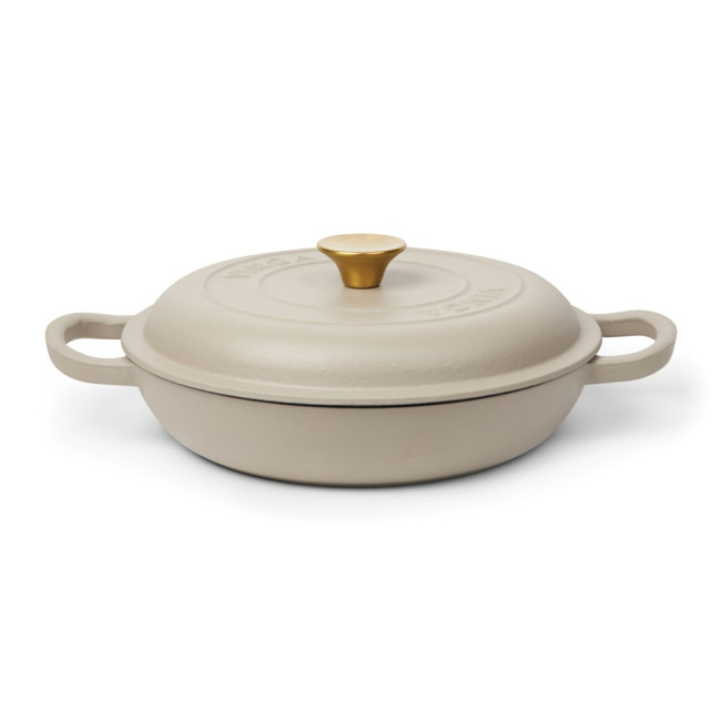 Custom Printed Monte Enameled Cast Iron sauté Pan - Image 1