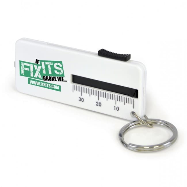 Custom Printed Venus Tyre Gauge Keyring