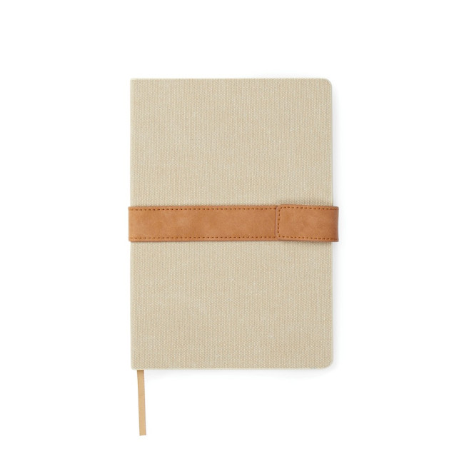 Custom Printed Bosler RCS Recycled Canvas Notebook - Image 1