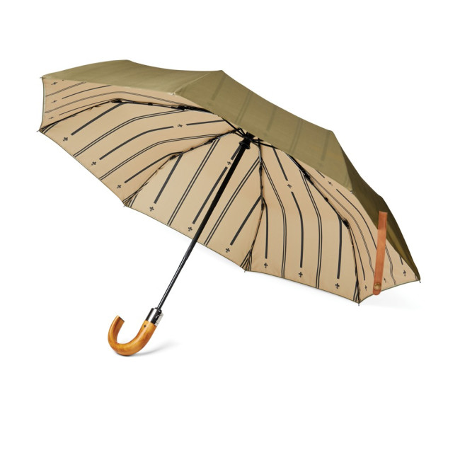 Custom Printed Bosler Recycled Pet Foldable Umbrella 21" - Image 2