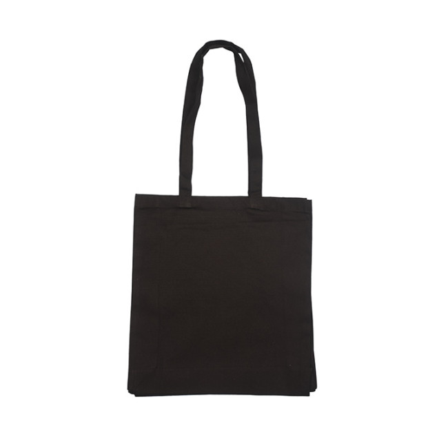 Custom Printed 10oz Black Cotton Tote Bag