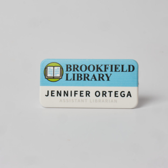 Custom Printed Always Recycled Essential Name Badge - Rectangle