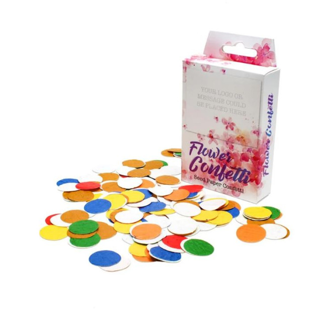 Custom Printed Seed Paper Confetti Box