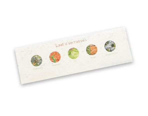 Custom Printed Seedpaper Book Marker