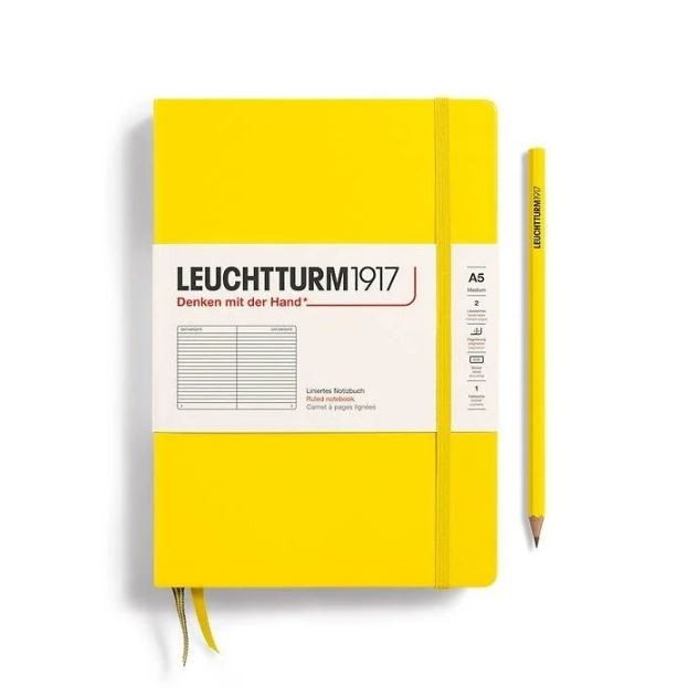 Custom Printed Leuchtturm1917 Medium A5 Hardcover Ruler Notebooks - Image 4