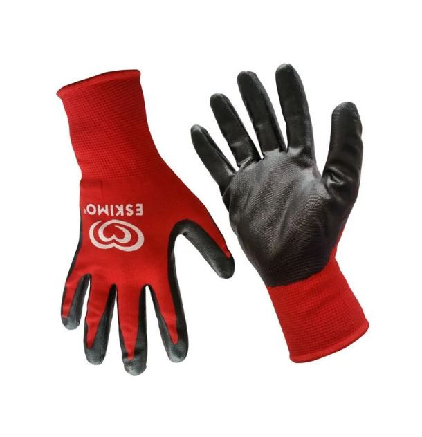 Custom Printed Nylon Gloves with Nitrile Coating