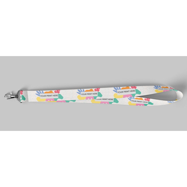 Custom Printed Seed Paper Lanyard - Single Sided Print